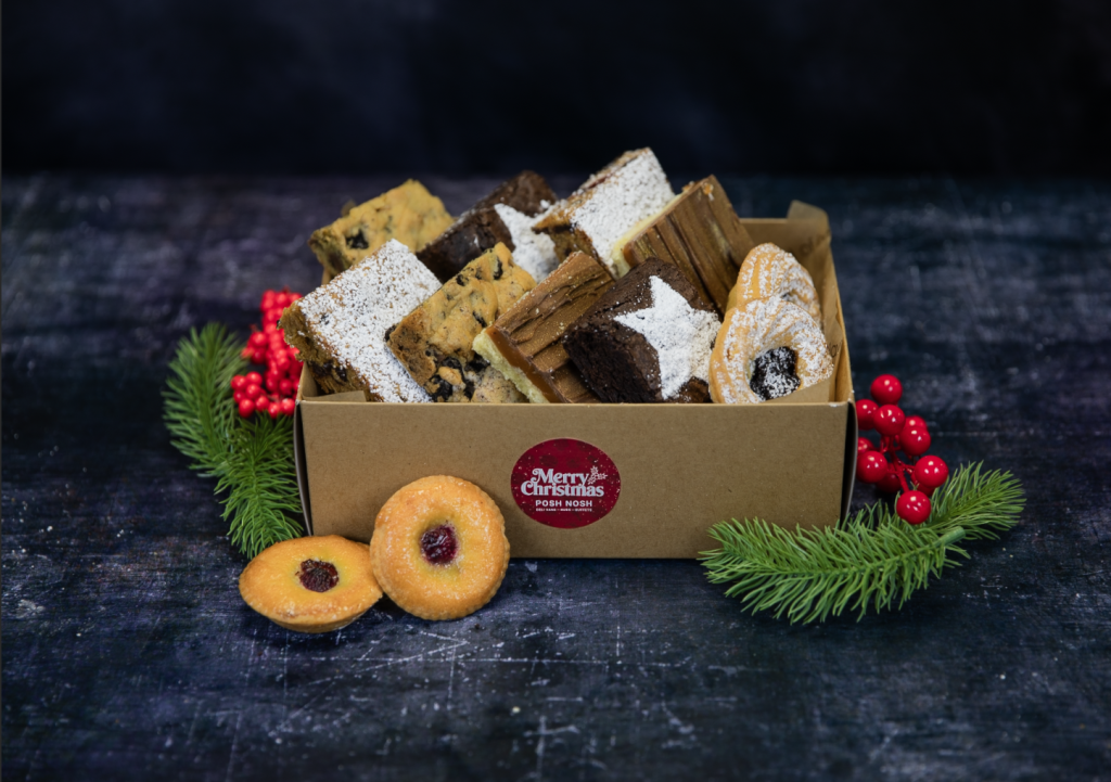Festive Cake Box (12 Squares)